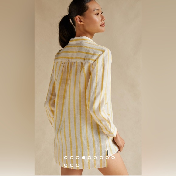 Anthropology Maeve High-Low Buttondown. Size X-Small. NWOT. - Picture 4 of 13